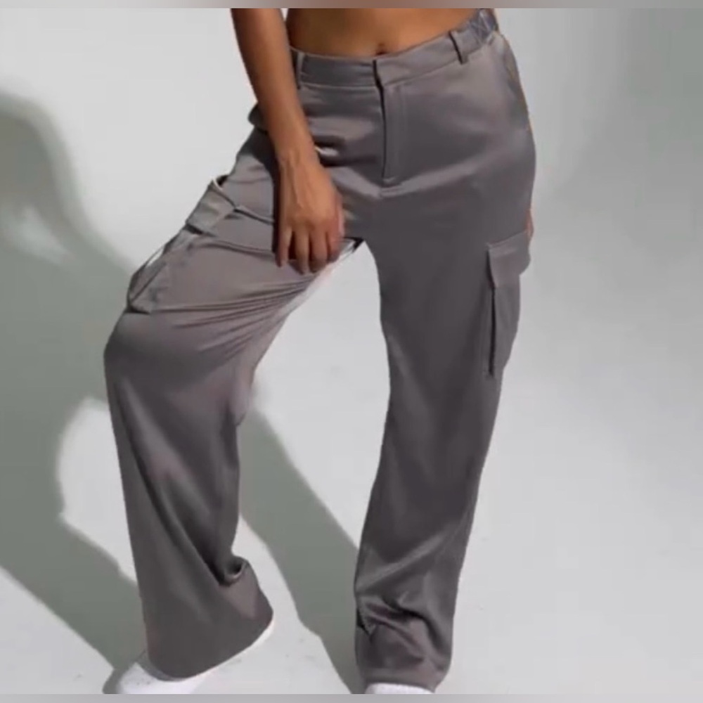 Naked wardrobe extra glossy cargo pants size Small